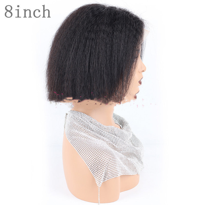 Kinky Straight Front Human Hair wigs