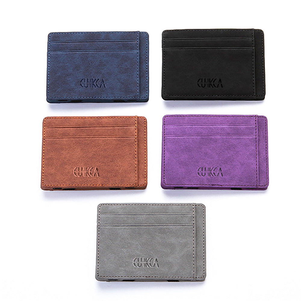 Flip Wallet Creative Men Magic Wallet Polyurethane Card Holder