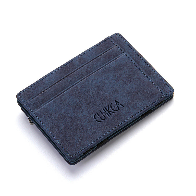 Flip Wallet Creative Men Magic Wallet Polyurethane Card Holder