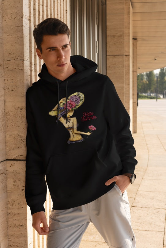 Men's Printed Hoodie - Hooded