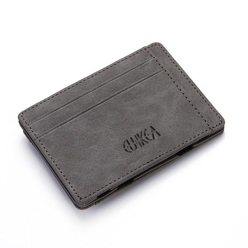 Flip Wallet Creative Men Magic Wallet Polyurethane Card Holder